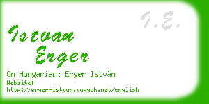 istvan erger business card